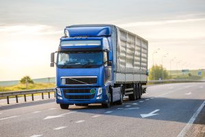 transporte de mercancías en la Ribera Alta - camion azul