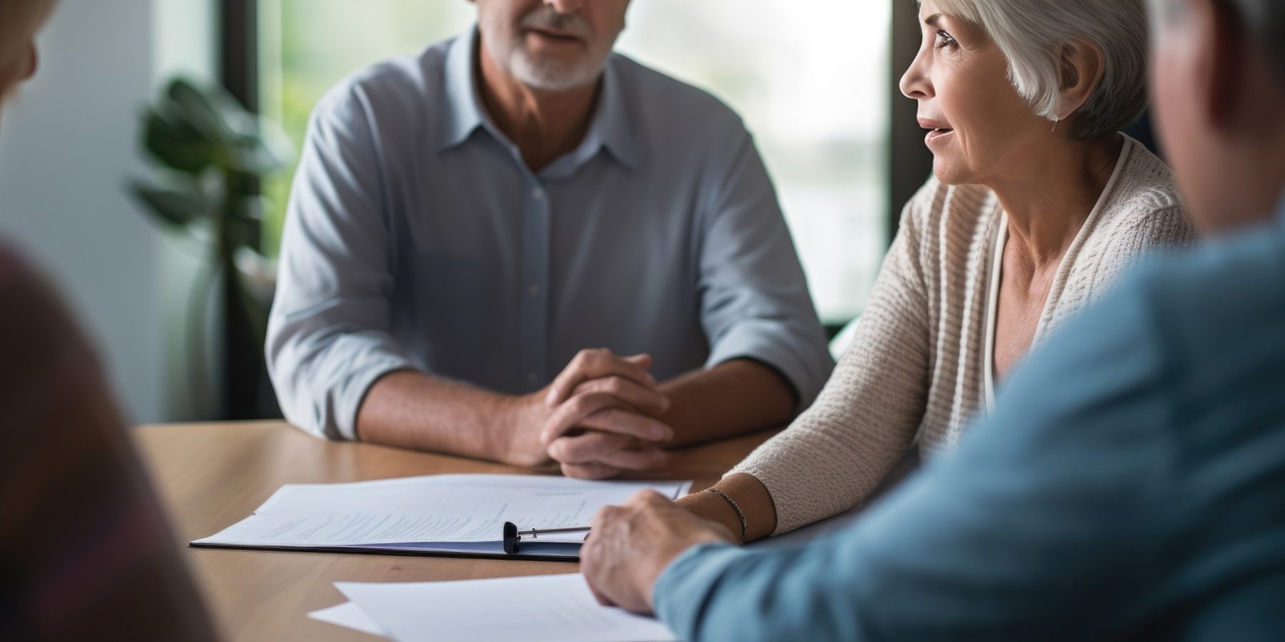 seguro de decesos en Xátiva - pareja firmando